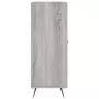 Credenza Grigio Sonoma 69,5x34x90 cm in Legno Multistrato