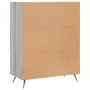 Credenza Grigio Sonoma 69,5x34x90 cm in Legno Multistrato