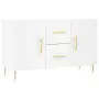 Credenza Bianca 100x36x60 cm in Legno Multistrato