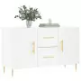 Credenza Bianca 100x36x60 cm in Legno Multistrato