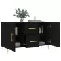 Credenza Nera 100x36x60 cm in Legno Multistrato