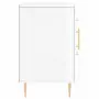 Credenza Bianco Lucido 100x36x60 cm in Legno Multistrato