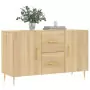 Credenza Rovere Sonoma 100x36x60 cm in Legno Multistrato