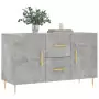 Credenza Grigio Cemento 100x36x60 cm in Legno Multistrato