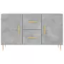 Credenza Grigio Cemento 100x36x60 cm in Legno Multistrato