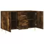 Credenza Rovere Fumo 100x36x60 cm in Legno Multistrato