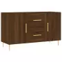 Credenza Rovere Marrone 100x36x60 cm in Legno Multistrato