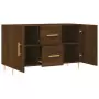 Credenza Rovere Marrone 100x36x60 cm in Legno Multistrato