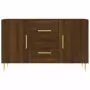 Credenza Rovere Marrone 100x36x60 cm in Legno Multistrato