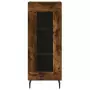 Credenza Rovere Fumo 34,5x34x90 cm in Legno Multistrato