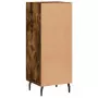 Credenza Rovere Fumo 34,5x34x90 cm in Legno Multistrato