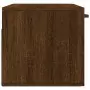 Mobile a Parete Rovere Marrone 80x36,5x35 cm Legno Multistrato