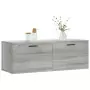 Mobile a Parete Grigio Sonoma 100x36,5x35 cm Legno Multistrato