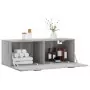 Mobile a Parete Grigio Sonoma 100x36,5x35 cm Legno Multistrato