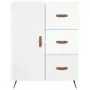 Credenza 69,5x34x90 cm in Legno Multistrato Bianco Lucido