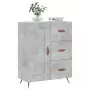 Credenza Grigio Cemento 69,5x34x90 cm in Legno Multistrato