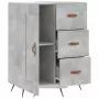 Credenza Grigio Cemento 69,5x34x90 cm in Legno Multistrato