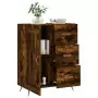 Credenza Rovere Fumo 69,5x34x90 cm in Legno Multistrato