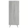 Credenza Grigio Sonoma 69,5x34x90 cm in Legno Multistrato