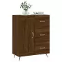 Credenza Rovere Marrone 69,5x34x90 cm in Legno Multistrato