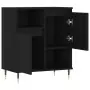 Credenza Nero 60x35x70 cm in Legno Multistrato