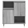 Credenza Grigio Sonoma 60x35x70 cm in Legno Multistrato