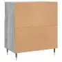 Credenza Grigio Sonoma 60x35x70 cm in Legno Multistrato