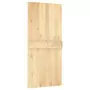 Porta Scorrevole con Set Hardware 95x210 cm Legno Massello Pino