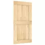 Porta Scorrevole con Set Hardware 100x210cm Legno Massello Pino