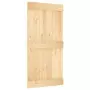 Porta Scorrevole con Set Hardware 100x210cm Legno Massello Pino