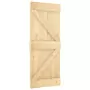 Porta Scorrevole con Set Hardware 85x210 cm Legno Massello Pino