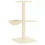 Albero per Gatti con Tiragraffi in Sisal Crema 72 cm