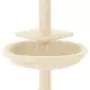 Albero per Gatti con Tiragraffi in Sisal Crema 72 cm