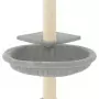 Albero per Gatti con Tiragraffi in Sisal Grigio Chiaro 72 cm