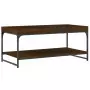 Tavolino Salotto Rovere Marrone 100x49x45 cm Legno Multistrato