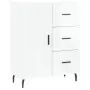 Credenza 69,5x34x90 cm in Legno Multistrato Bianco Lucido