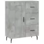 Credenza Grigio Cemento 69,5x34x90 cm in Legno Multistrato