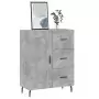 Credenza Grigio Cemento 69,5x34x90 cm in Legno Multistrato