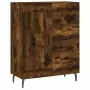 Credenza Rovere Fumo 69,5x34x90 cm in Legno Multistrato