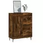 Credenza Rovere Fumo 69,5x34x90 cm in Legno Multistrato