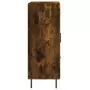 Credenza Rovere Fumo 69,5x34x90 cm in Legno Multistrato