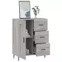 Credenza Grigio Sonoma 69,5x34x90 cm in Legno Multistrato