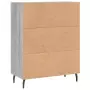 Credenza Grigio Sonoma 69,5x34x90 cm in Legno Multistrato