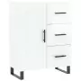 Credenza 69,5x34x90 cm in Legno Multistrato Bianco Lucido