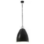 Lampada a Sospensione Industriale 25 W Nera Rotonda 32 cm E27