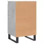 Credenza Grigio Cemento 40x35x70 cm in Legno Multistrato