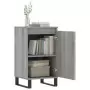 Credenze 2 pz Grigio Sonoma 40x35x70 cm in Legno Multistrato