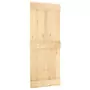 Porta Scorrevole con Set Hardware 85x210 cm Legno Massello Pino