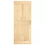 Porta Scorrevole con Set Hardware 85x210 cm Legno Massello Pino