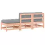 Set Divani Giardino 3pz con Cuscini Legno Massello di Douglas